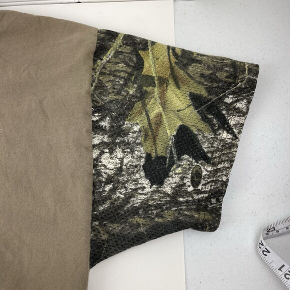 VTG Brown T-Shirt Men's XL Camo Mesh Short Sleeves Eagle Lake Outdoors USA Made - Picture 4 of 10
